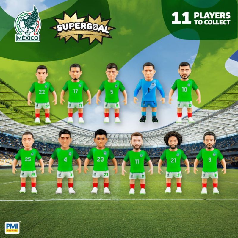 Figuras de fútbol P.M.I. Copa del Mundo México - Pack de 11