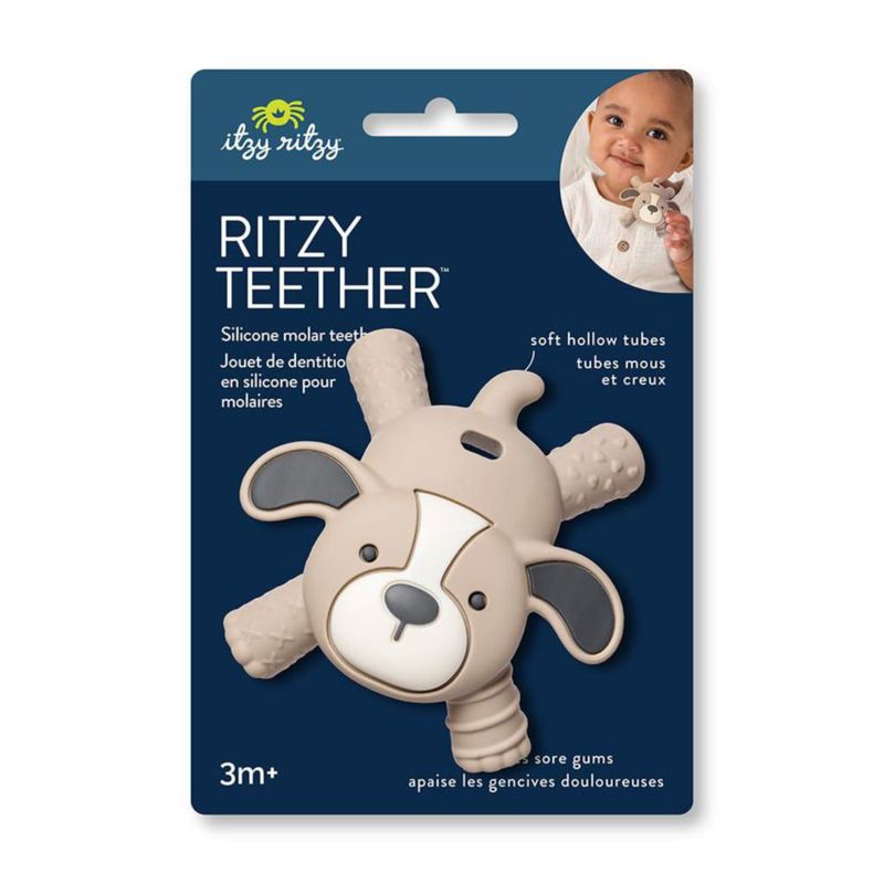 Mordedor Itzy Ritzy de Silicona con Forma de Cachorro