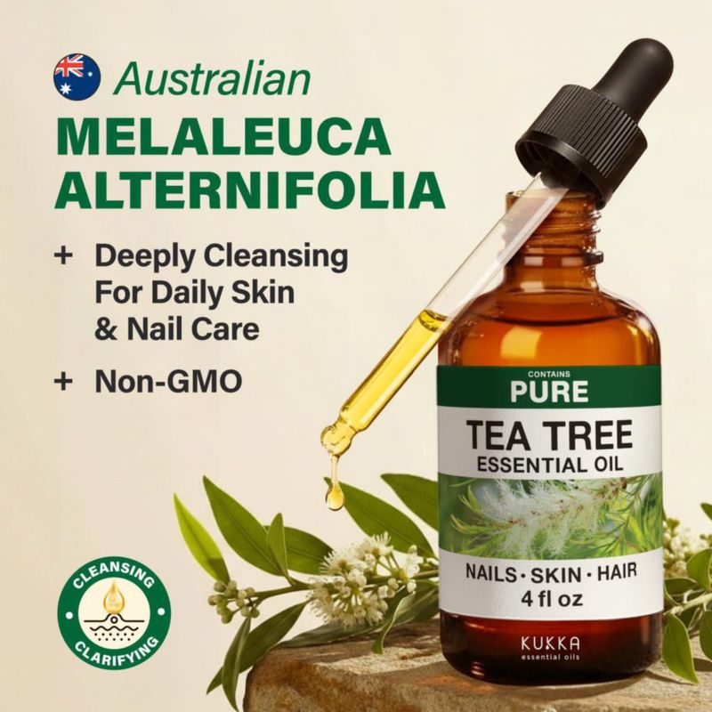 Aceite Esencial de Árbol de Té KUKKA 118 ml para Cabello Piel y Uñas
