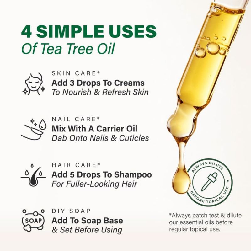 Aceite Esencial de Árbol de Té KUKKA 118 ml para Cabello Piel y Uñas
