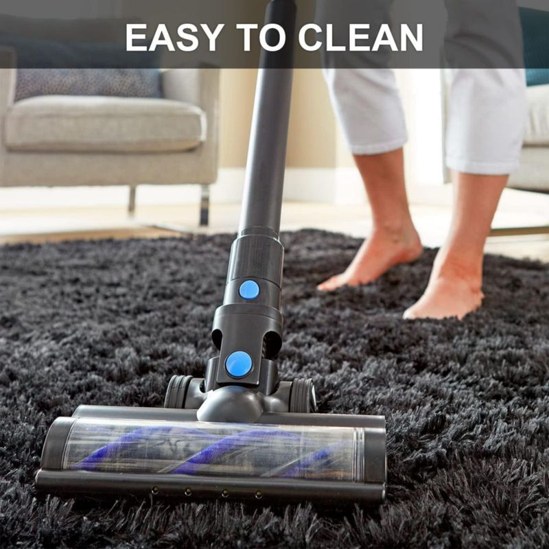 Alfombra Ophanie 150 cm x 91 cm negra antideslizante de pelo largo