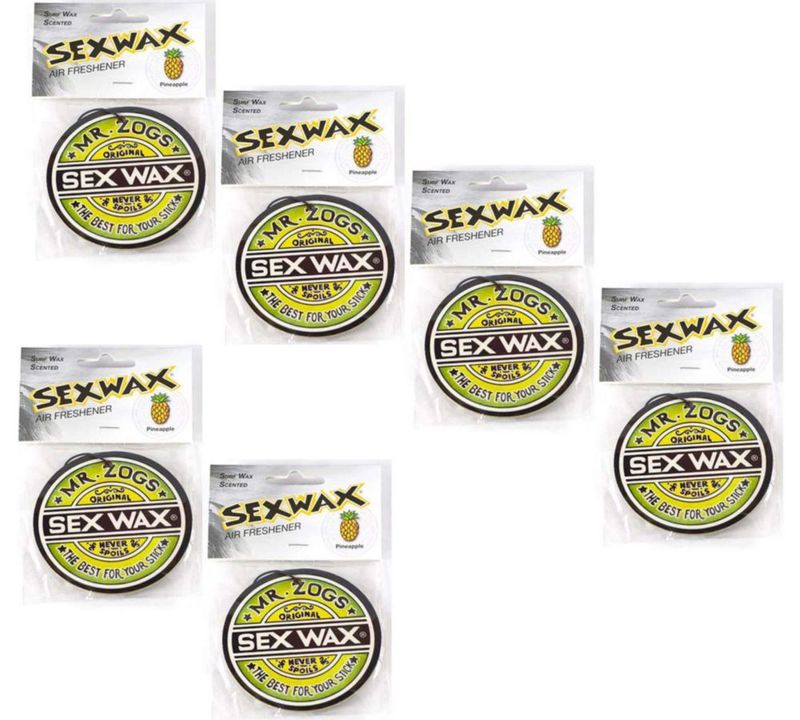 Ambientador Sex Wax Mr. Zoggs 75 cm Piña Paquete de 6
