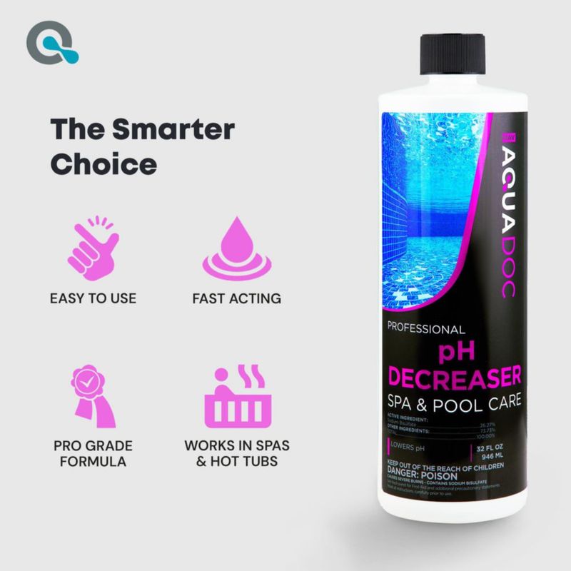 Reductor de pH para spa MAV AquaDoc 946 ml paquete de 2 líquido