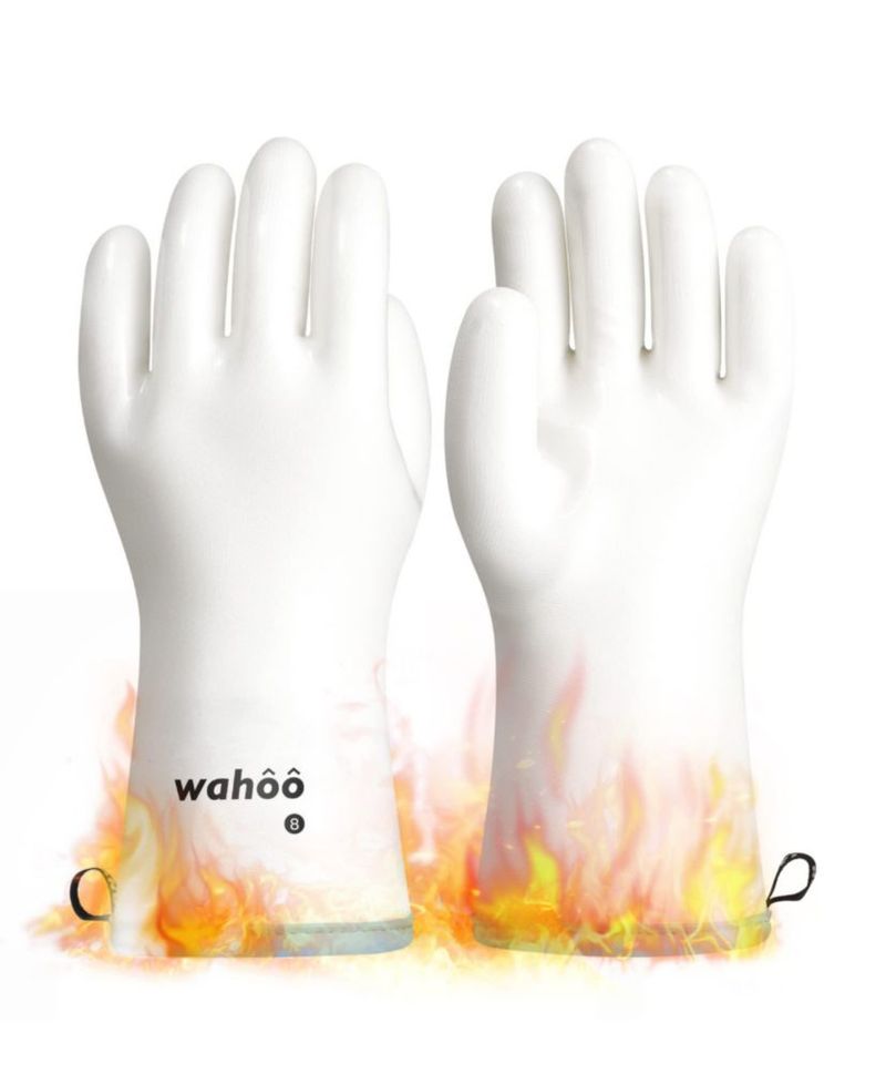 Manoplas de horno LANON Protection M/8 Blanco de silicona