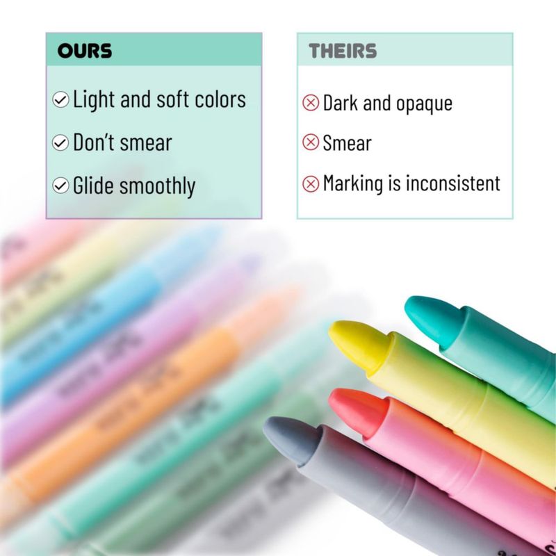 Marcadores de gel Mr. Pen 8 unidades colores surtidos