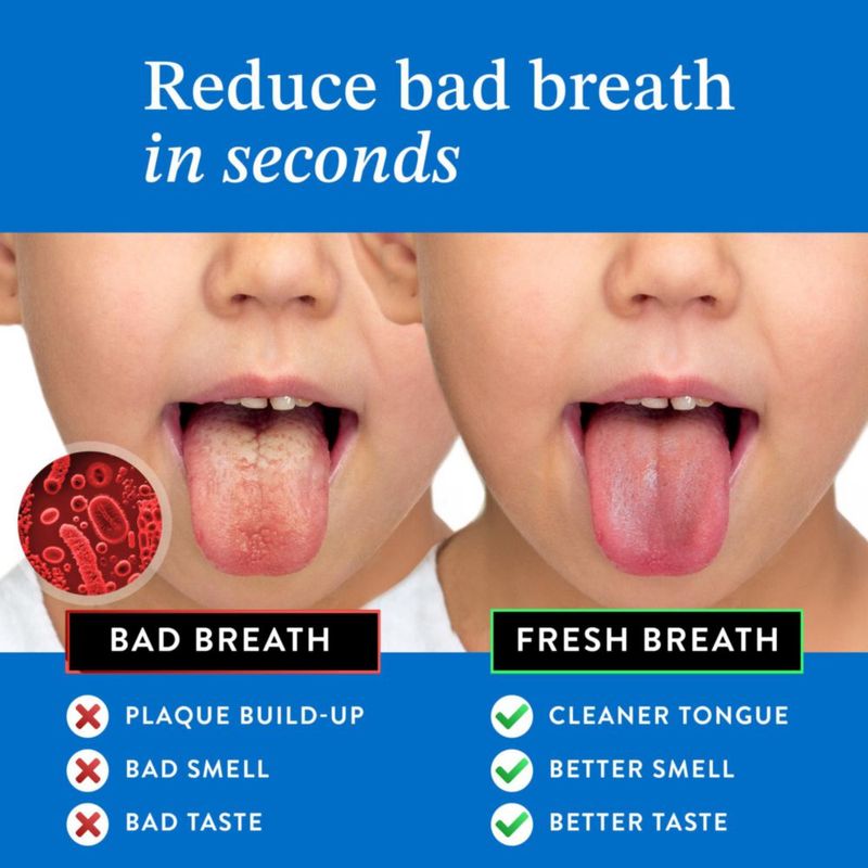 Raspador de lengua Mouthology para niños – Pack de 2 de acero inoxidable