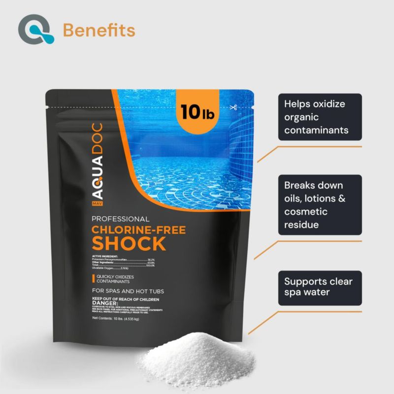 Shock para jacuzzi MAV AquaDoc 45 kg sin cloro con oxígeno