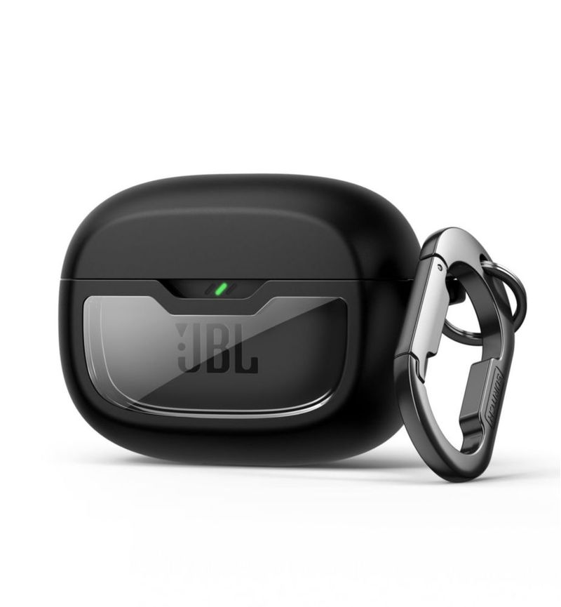 Estuche a prueba de golpes negro para auriculares SURITCH JBL Vibe Beam/200TWS