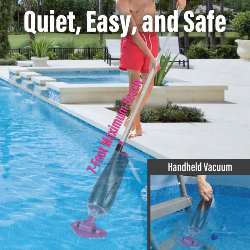 Aspiradora de Piscina S7 Inalámbrica Impermeable con 60 min de Autonomía
