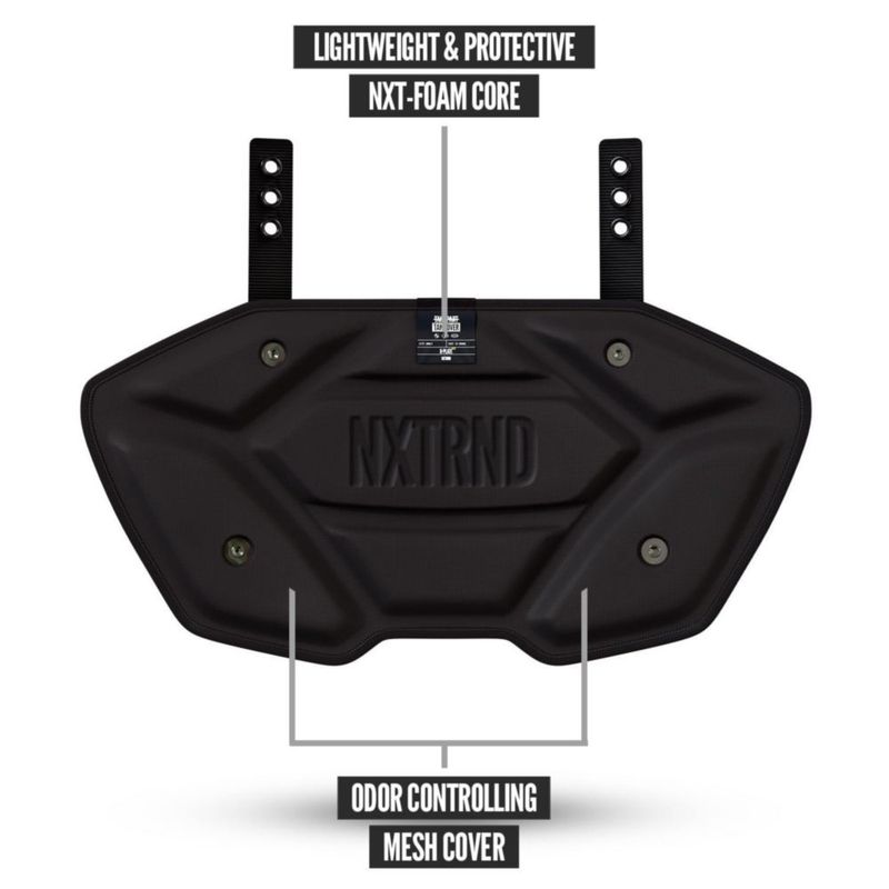 Placa lumbar NXT NXTRND para fútbol americano juvenil negro mate