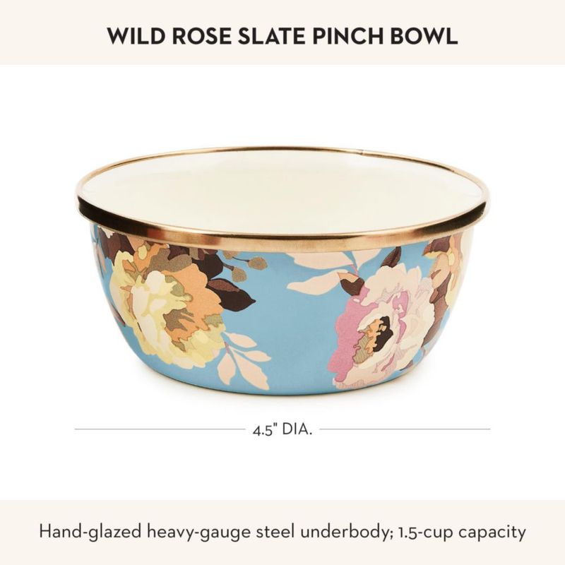 Cuenco MACKENZIE-CHILDS 400 ml Wild Rose Slate