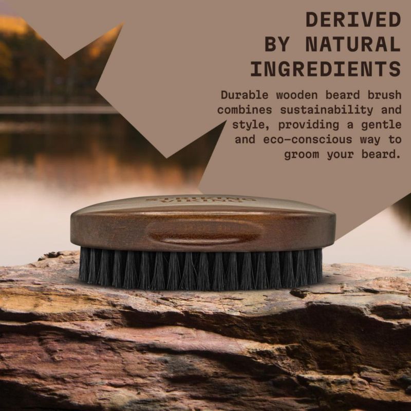 Cepillo para barba llamativo pelo de jabalí vikingo 42 ml para hombre