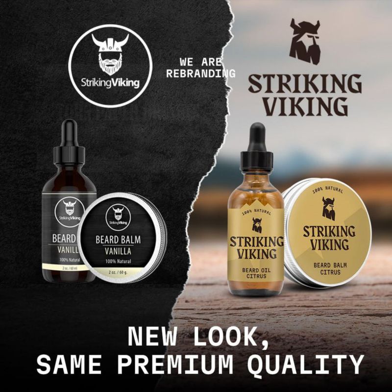 Cepillo para barba llamativo pelo de jabalí vikingo 42 ml para hombre