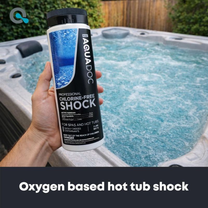 Shock para jacuzzi MAV AquaDoc 946 ml a base de oxígeno sin cloro