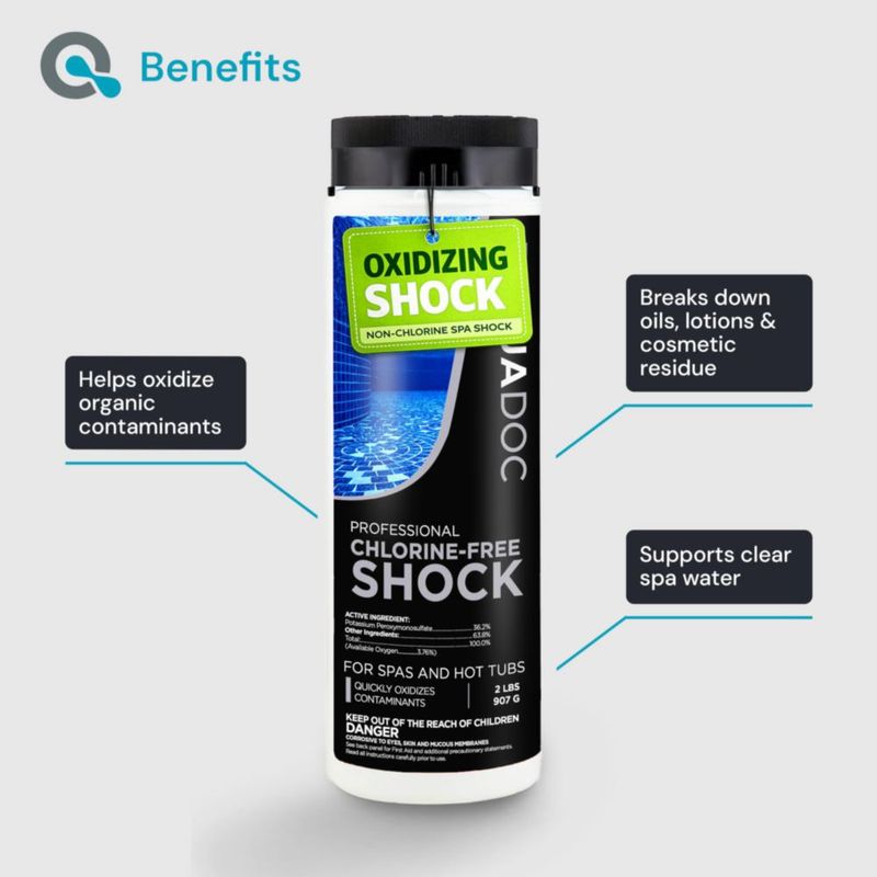 Shock para jacuzzi MAV AquaDoc 946 ml a base de oxígeno sin cloro