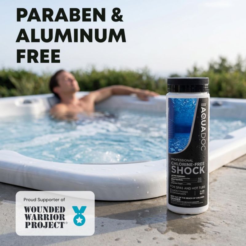 Shock para jacuzzi MAV AquaDoc 946 ml a base de oxígeno sin cloro