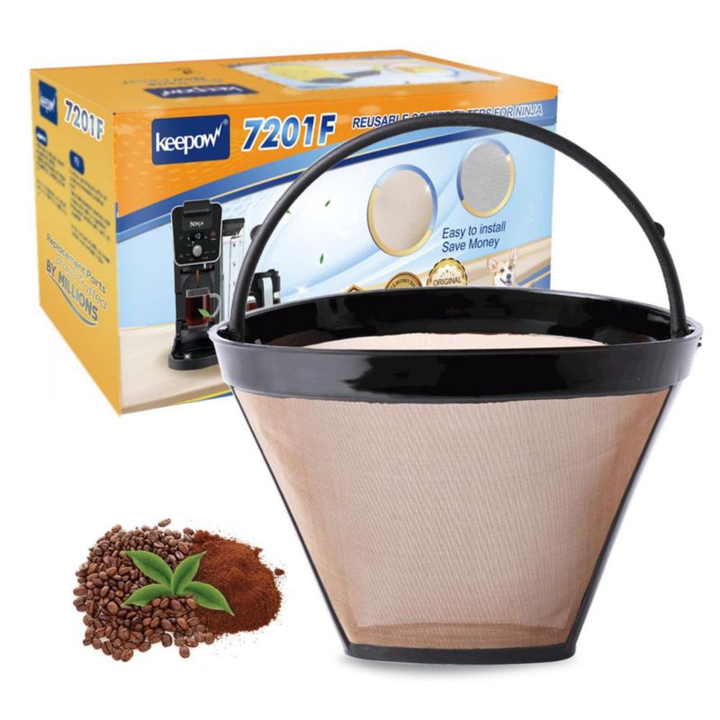 Filtro de Café Reutilizable KEEPOW GTF-4 8‑12 tazas