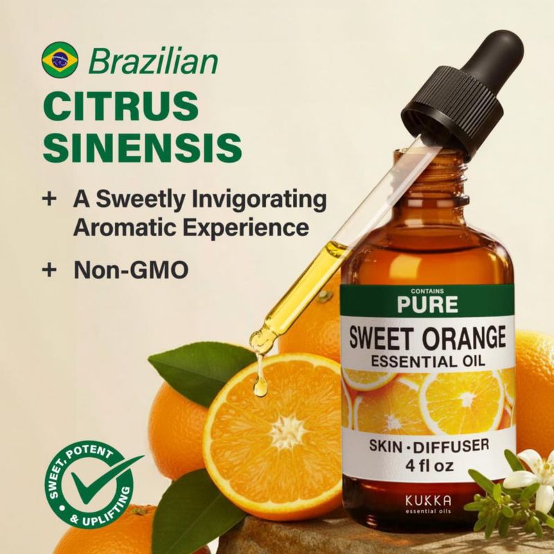 Aceite Esencial KUKKA Naranja Dulce 118 ml para Difusor de Ambiente