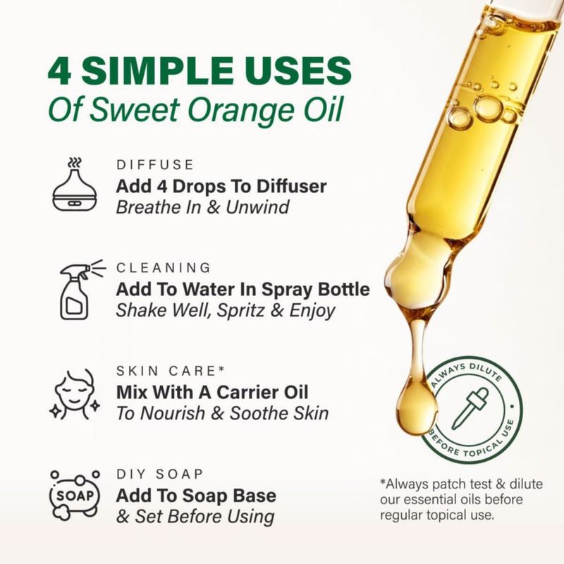 Aceite Esencial KUKKA Naranja Dulce 118 ml para Difusor de Ambiente