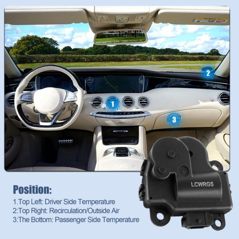 Actuador de puerta de mezcla del calefactor HVAC LCWRGS para Chevy Impala