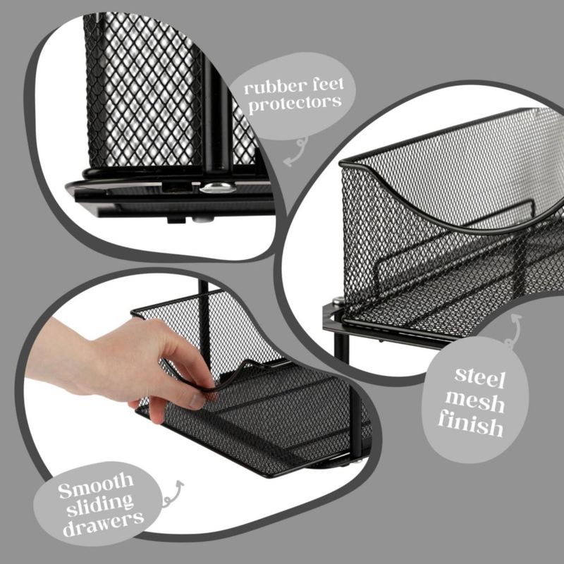 Organizador bajo fregadero Sorbus 36 cm x 24 cm paquete de 2