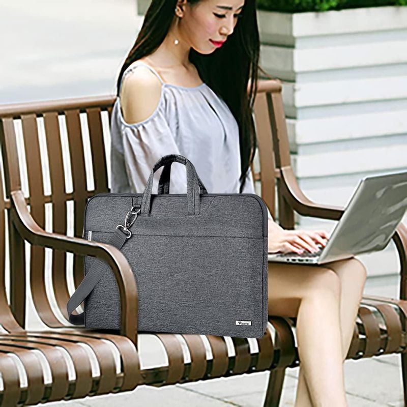 Funda para portátil Voova 33-395 cm gris con asa