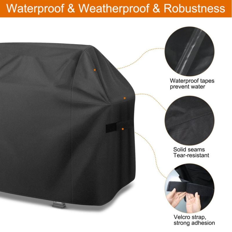 Cubierta para parrilla ZHSX 165x64x113 cm impermeable 600D ajustable