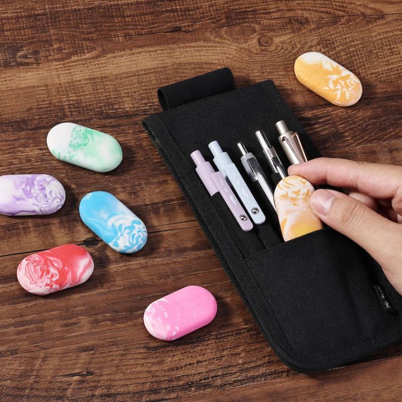 Goma de borrar Mr. Pen 24 piezas colores marmolados vibrantes