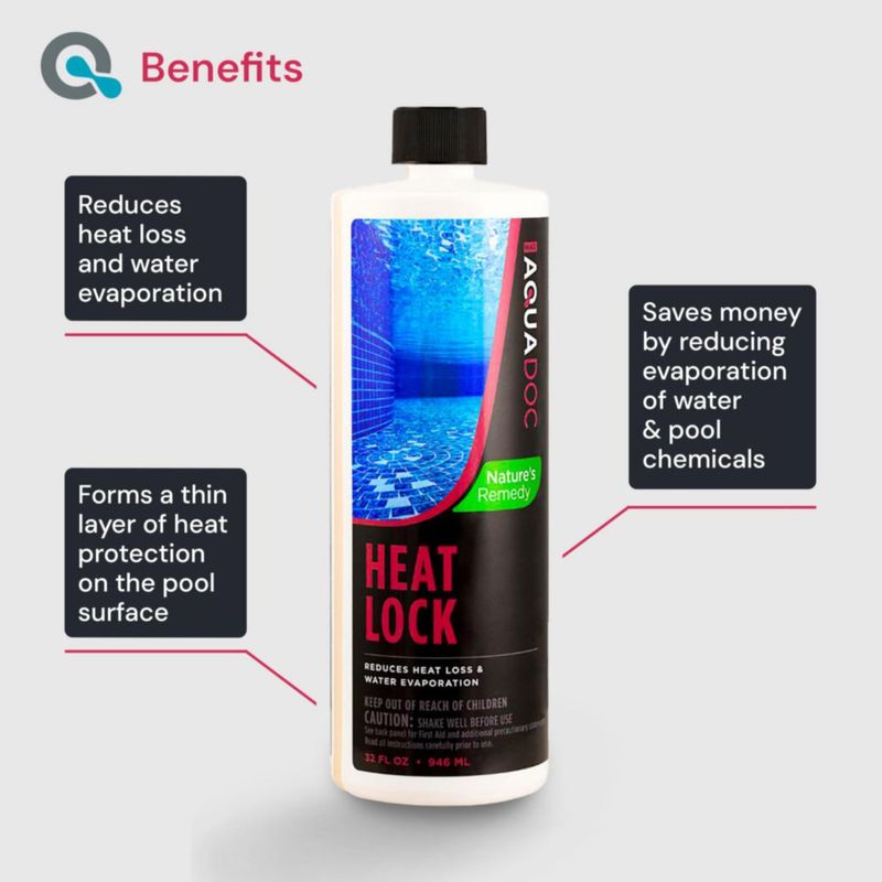 Manta Solar Líquida para Piscina MAV AquaDoc 946 ml Bloqueo de Calor