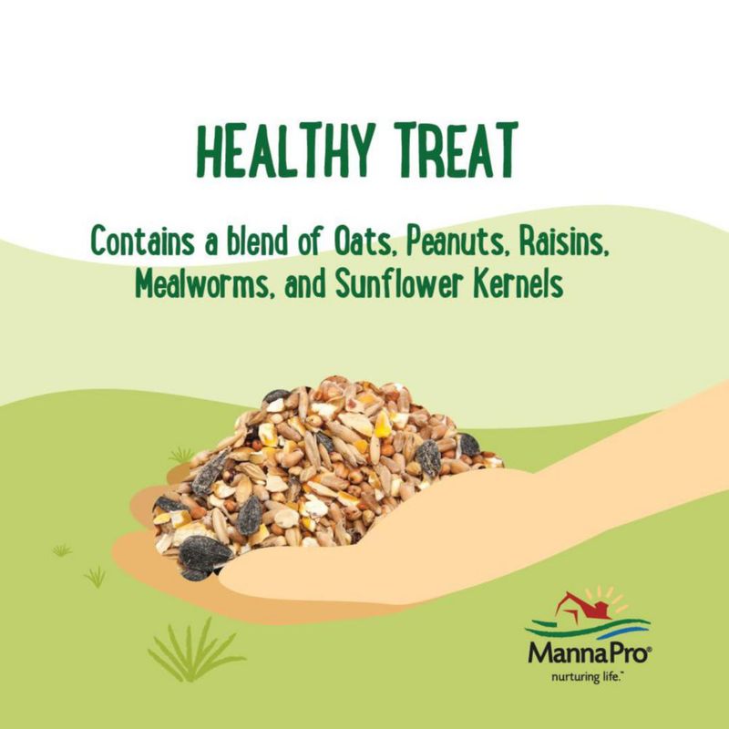 Snack para Aves Manna Pro Mezcla de Avena y Gusanos de Harina 907 g