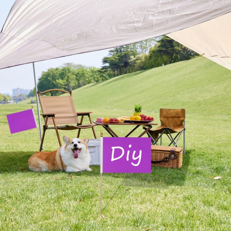 Banderas WEITBF 12 pzas 20x30 cm Morado para sublimación DIY