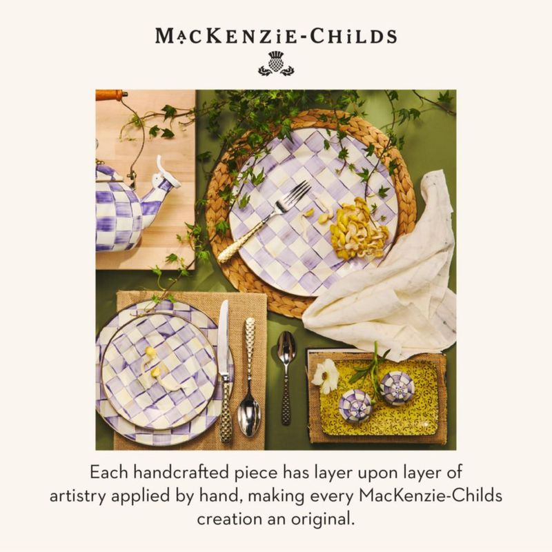 Juego de Salero y Pimentero MACKENZIE-CHILDS Pequeño Cuadro Violeta