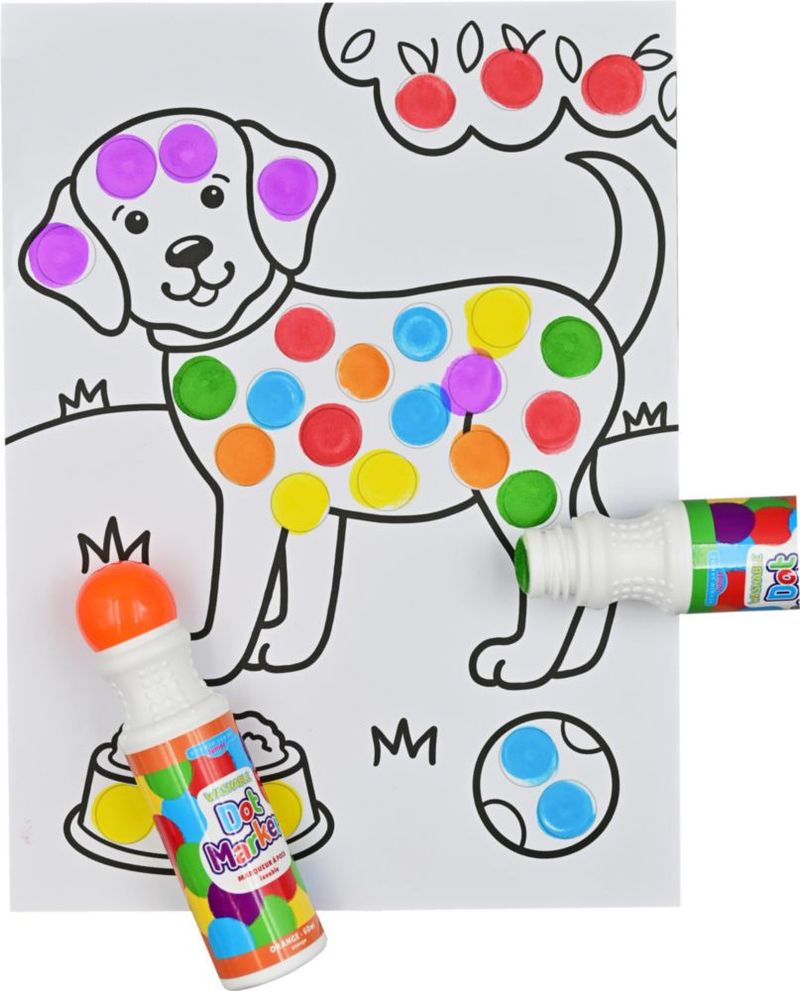 Marcadores de puntos PETER PAUPER PRESS 6 colores lavables