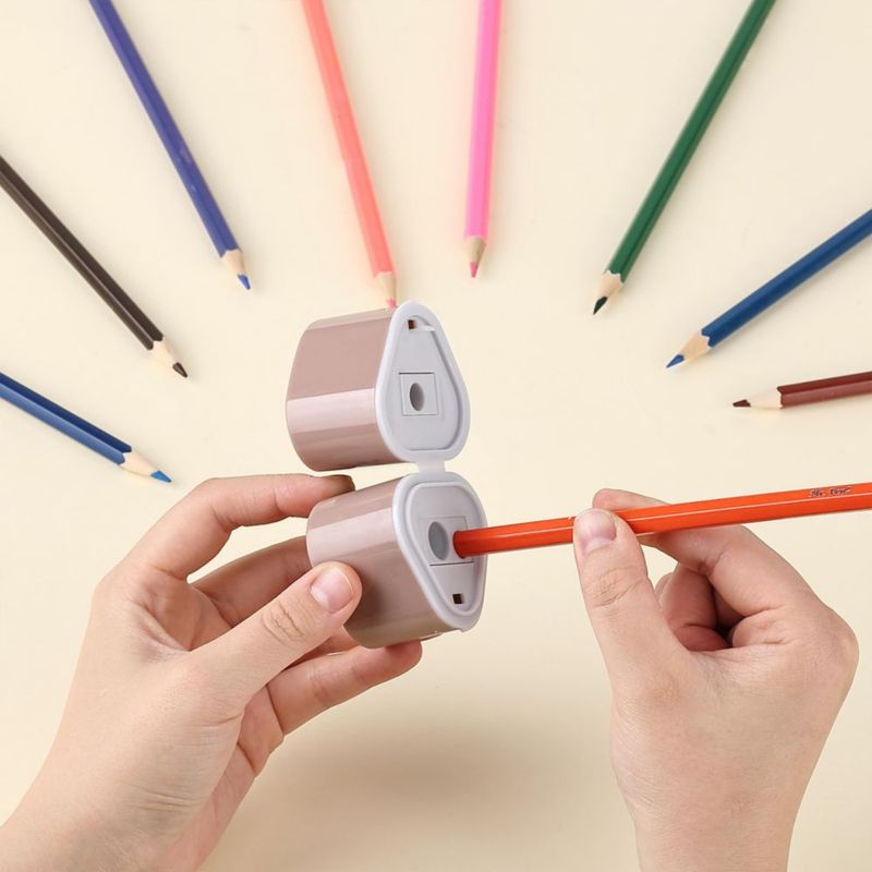 Sacapuntas Mr. Pen 3 en 1 Colorido – Pack de 3