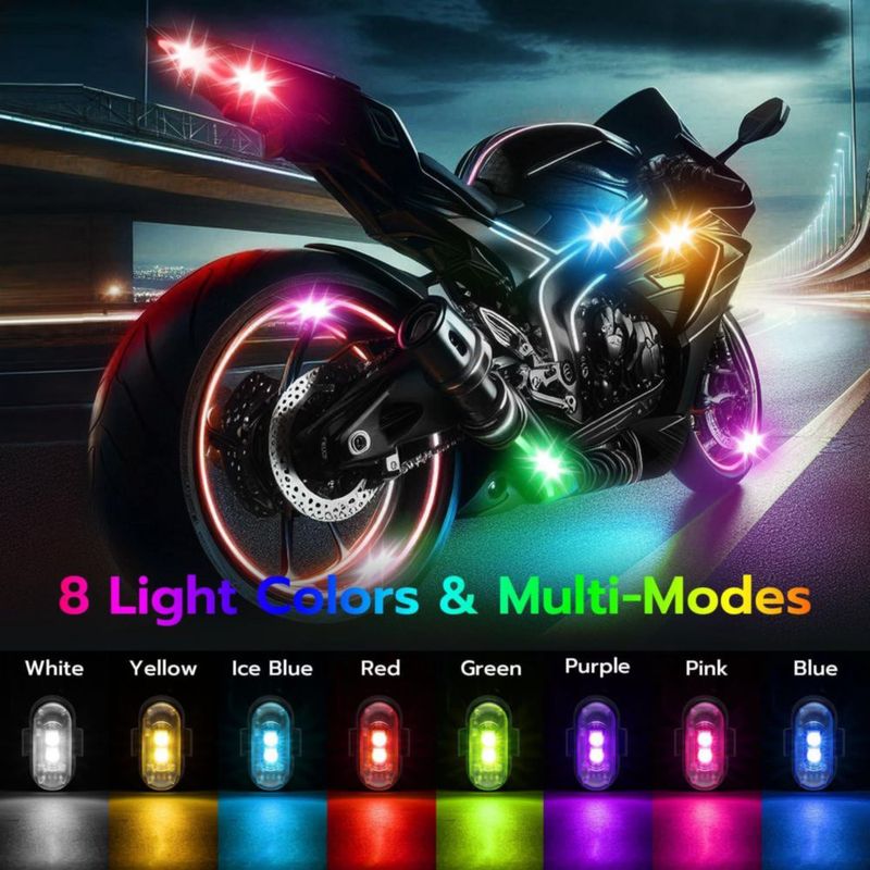 Luces Estroboscópicas LED Magnéticas Recargables Inalámbricas Mcbazel