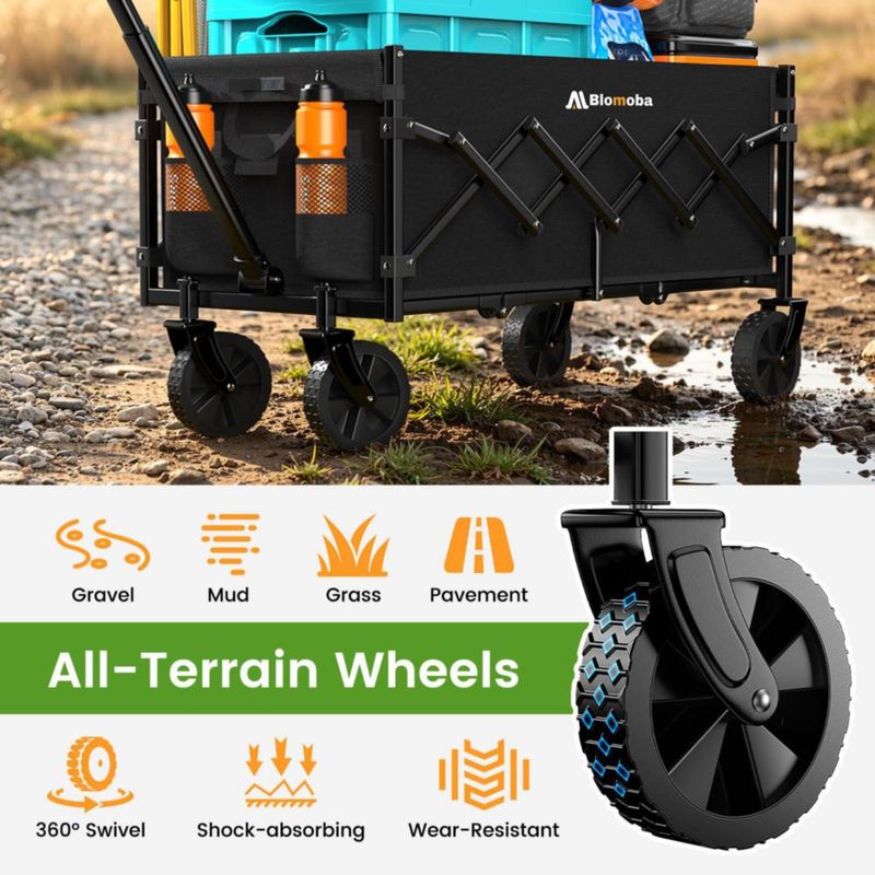 Carrito Utilitario Plegable Blomoba 89 cm Capacidad 100 kg