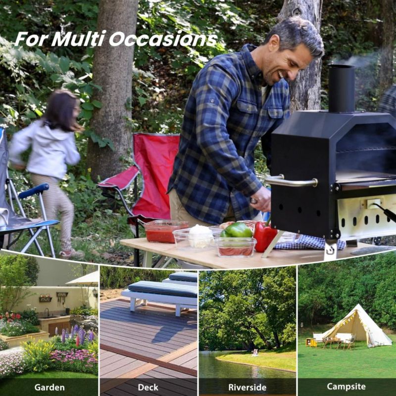 Horno para Pizza PIZZELLO al Aire Libre con Leña y Doble Capa