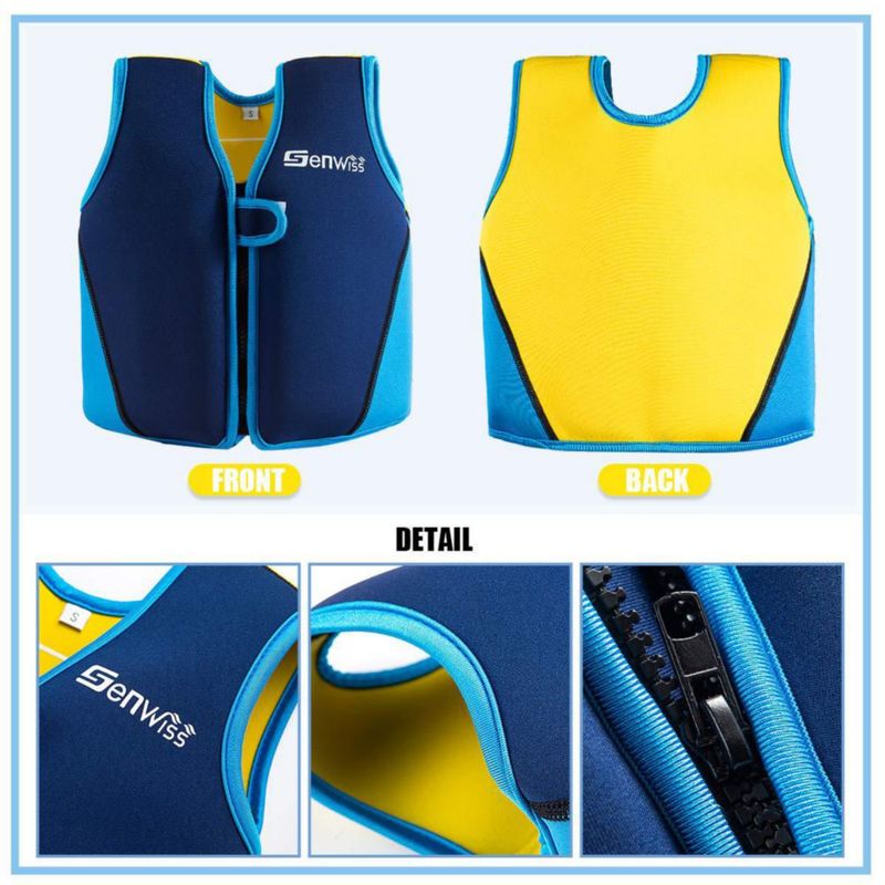 Chaleco de Natación Genwiss Pequeño 9-13 kg Flotador para Niños Pequeños Azul