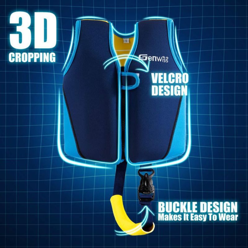 Chaleco de Natación Genwiss Pequeño 9-13 kg Flotador para Niños Pequeños Azul