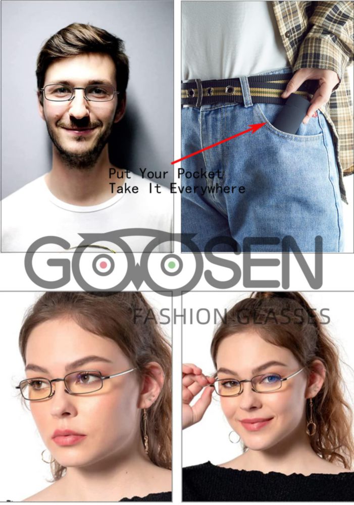 Gafas de lectura GOOSEN pack de 3 con filtro de luz azul 1.0x