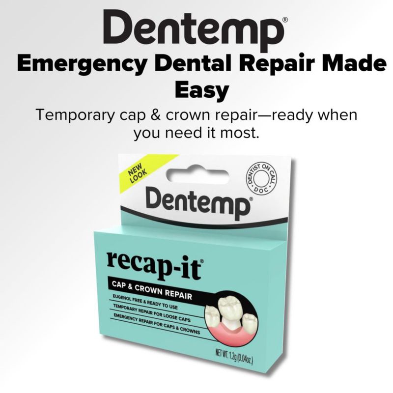 Kit dental Dentemp Recap-It cemento temporal para coronas