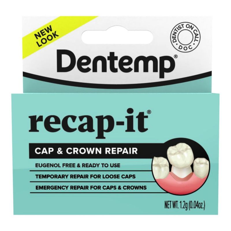 Kit dental Dentemp Recap-It cemento temporal para coronas