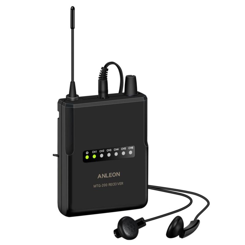Sistema de Guía Turística ANLEON MTG-200 Inalámbrico 915 MHz 4Rx