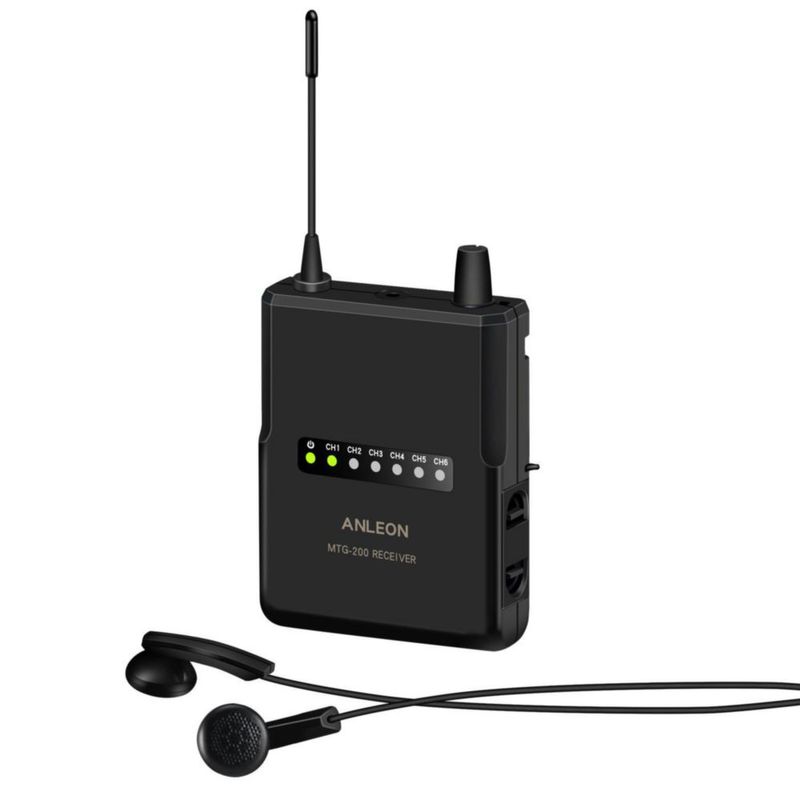 Sistema de Guía Turística ANLEON MTG-200 Inalámbrico 915 MHz 4Rx