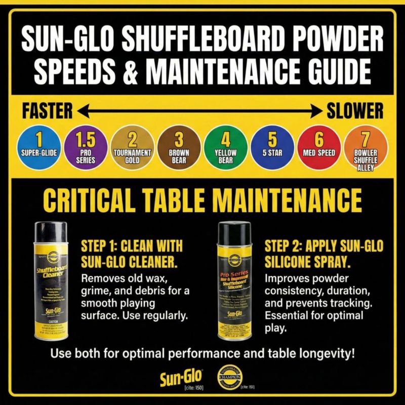 Polvo para Shuffleboard Sun-Glo Speed 3 Brown Bear 454g x3