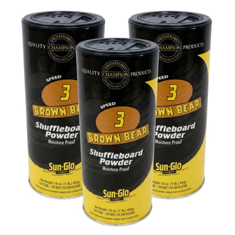 Polvo para Shuffleboard Sun-Glo Speed 3 Brown Bear 454g x3