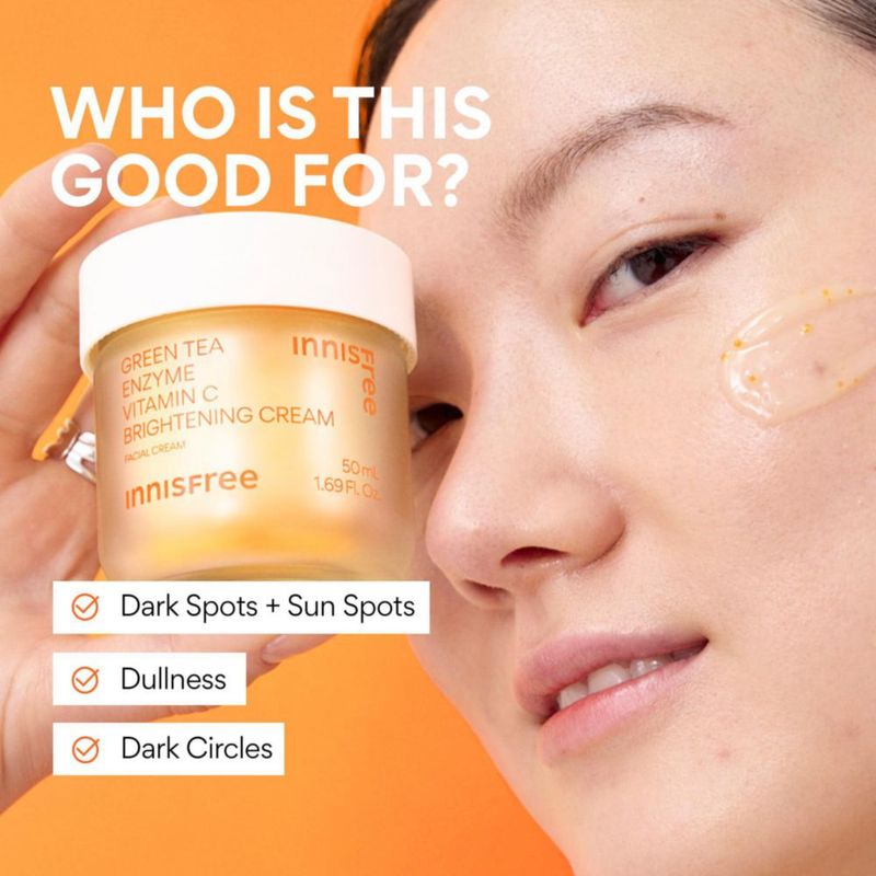 Crema facial innisfree Té verde con Vitamina C 50 ml