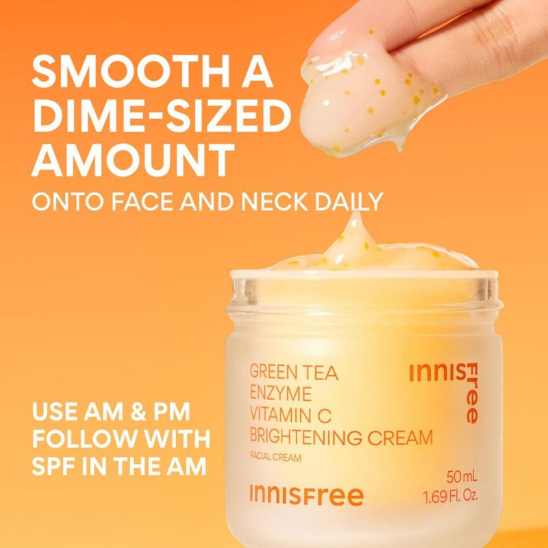 Crema facial innisfree Té verde con Vitamina C 50 ml