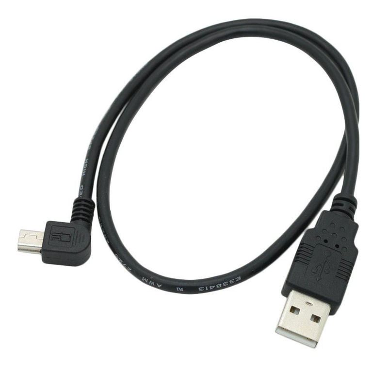 Cable USB Tivid 05 m Ángulo Recto Tipo A a Mini B