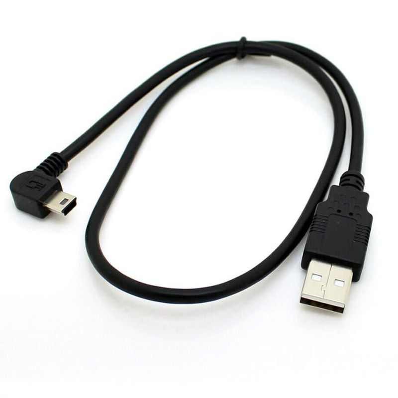 Cable USB Tivid 05 m Ángulo Recto Tipo A a Mini B